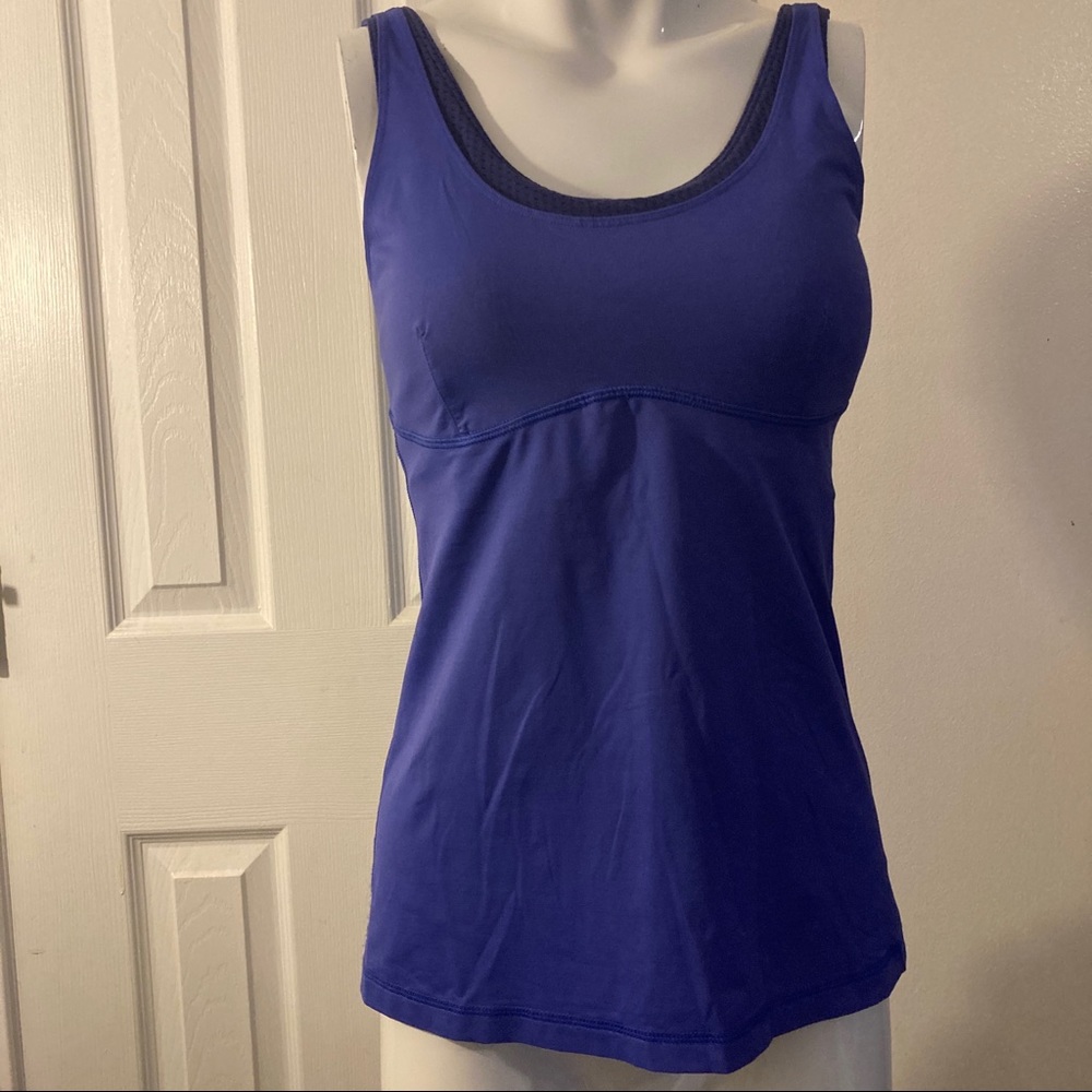 Lululemon athletica Purple Yoga Scoop Tank